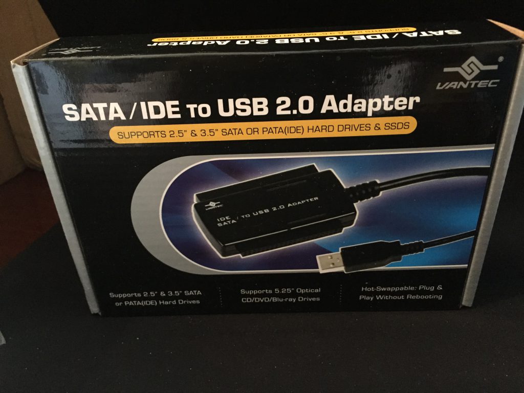 Vantec Cb Isatau2 Sataide To Usb Adapter Supports 25″ 35″ And 525″ Hard Disk Drives Black 0269